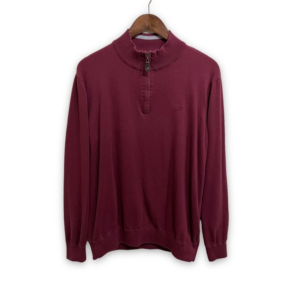Southern Tide Other - Southern Tide 1/4 Zip Pullover Sweatshirt Red Embroidered Mini Logo 

Size Large